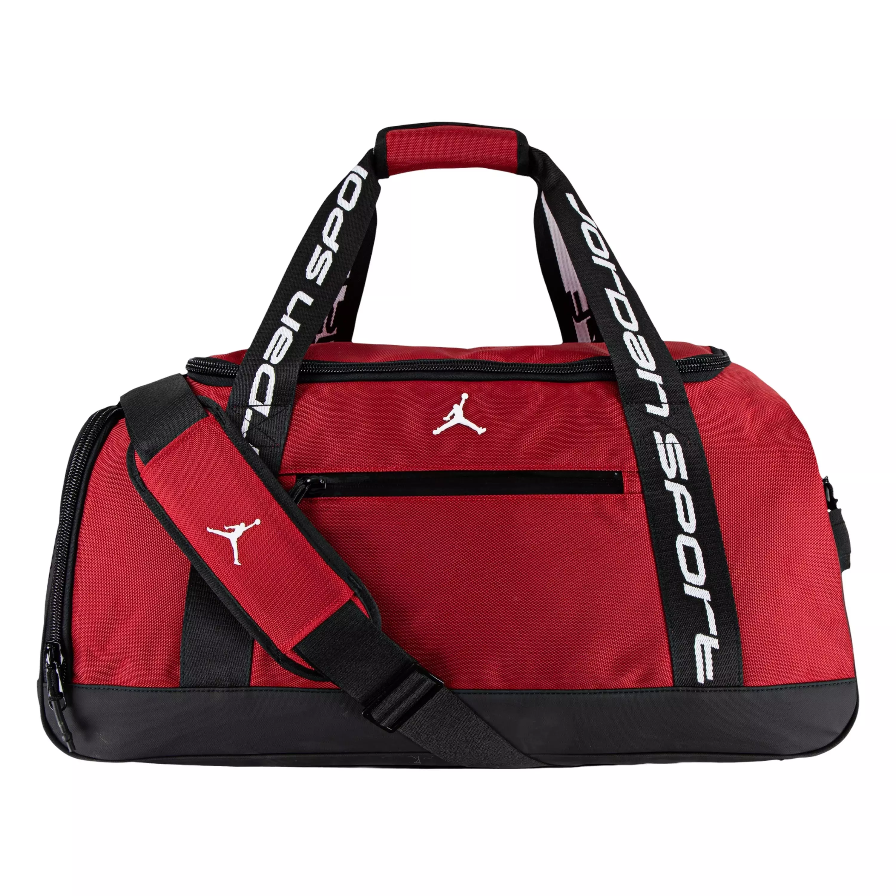 Jordan Sport Duffle Bag Red - 11x24x10 Travel Bag | Hibbett